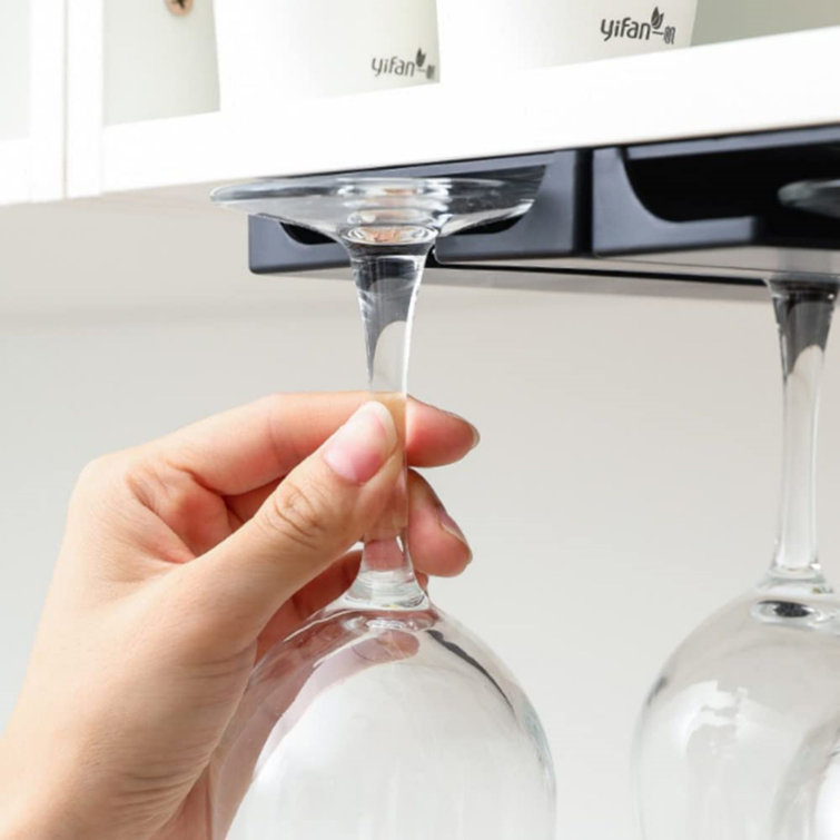 Prep & Savour Wine Glass Rack Hanger Under Wine Glass Holder